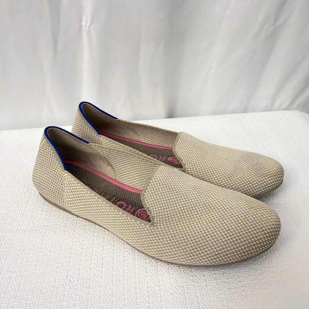 Rothy's The Loafer Shoes in Linen Double Stitch Women’s Size 7